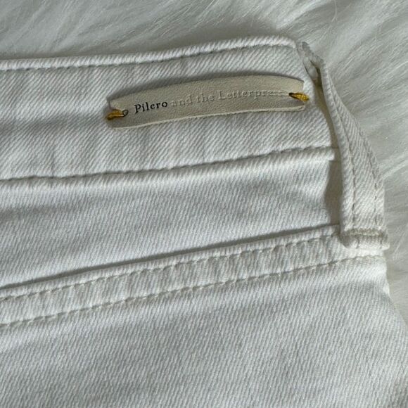 Anthropologie Pilcro & The Letterpress Stet White Denim Cuffed Shorts Sz… - Picture 7 of 10